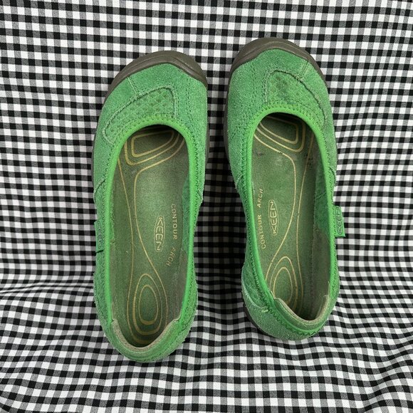 Keen CNX Ballet Kelly Green Comfort Gorpcore Flats Women's Size 5 - Picture 1 of 4